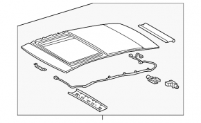 Sunroof assembly panorama Toyota Camry v70 18-24
