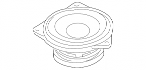 Dashboard speaker BMW 5 F10 11-16 hi-fi