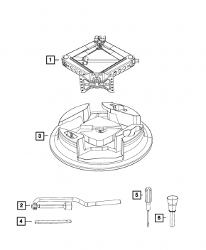 Foam for Jeep Compass 17- tool