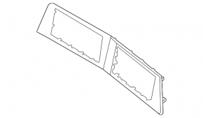 Kia Sportage 23-25 HEV front panel trim panel, gloss black