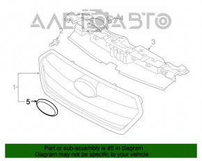 Subaru Outback 15-19 grill emblem