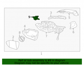 Right side mirror camera for Hyundai Tucson 2022-2024