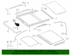 Sunroof motor Mercedes W213 E 17-20