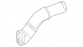 Air duct from the air intake, right Mercedes GLE 63 16-19, upper, 5.5
