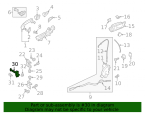 Front left door limiter Ford Ecosport 18-22