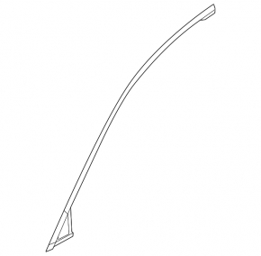 Upper door molding front right Mazda CX-5 17-24 dent, scratches