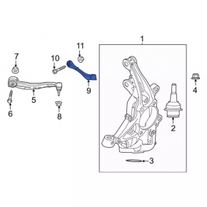 Lower arm front right front Ford Explorer 20 - cracked silent block