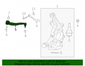 Lower arm front right front Ford Explorer 20 - cracked silent block
