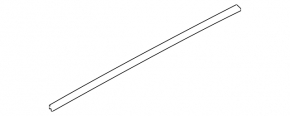 Upper rear right door molding Land Rover Discovery Sport 17-23