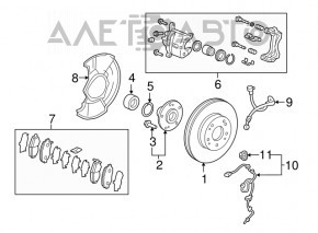 Front right brake hose for Honda HR-V 16-22