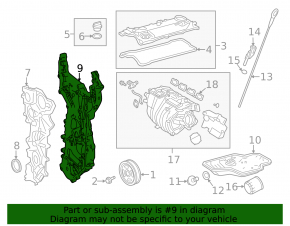 Front Engine Cover Inner Toyota Rav4 19-22 2.5 A25A-FXS hybrid