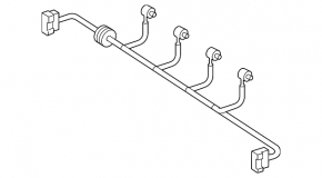 Mercedes CLA 14-19 Rear Bumper Wiring for BSM