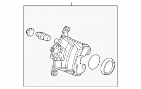 Front left caliper assembly Chevrolet Cruze 11-16 R15