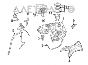 Fuel tank Mercedes X164 GL450 GL500 GL550