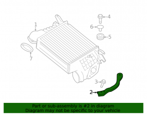 Intercooler bracket right Subaru Forester 14-18 SJ 2.0