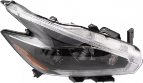 Headlight front right Nissan Murano z52 15-18 bare dorest halogen, with black mask
