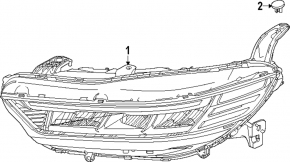 Headlight front left complete Honda Accord 23- LED