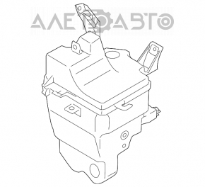 Suzuki Kizashi 10-15 washer reservoir with neck and lid