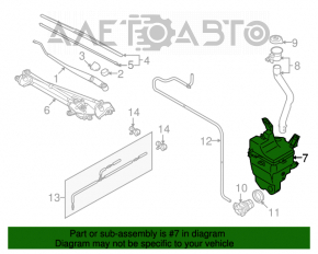 Suzuki Kizashi 10-15 Windscreen Washer Reservoir