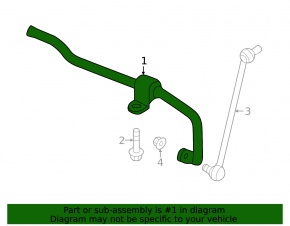 Front stabilizer bar for Audi Q3 83A 19-25 25mm