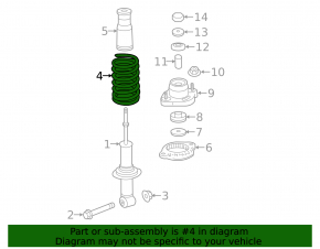 Rear left spring Mitsubishi Eclipse Cross 18-22 FWD