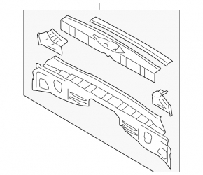 Subaru b10 Tribeca rear panel red