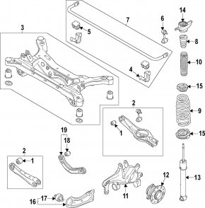 Rear left axle shaft Hyundai Elantra 21-26