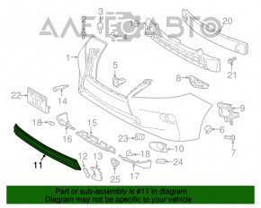 Front Bumper Grille Medium Lexus RX350 RX450h 13-15 Rest