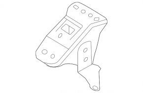 Rear beam bracket right Hyundai Elantra 21-