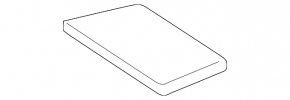 Trunk floor left Toyota Rav4 19- black