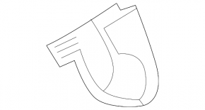 Black interior mirror cover for the VW Tiguan 18-24, with rain sensor