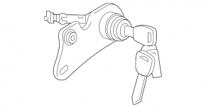 Front left lock cylinder Honda HR-V 16-22