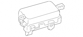 Lexus Hs250h 10-12 passenger airbag in the dashboard