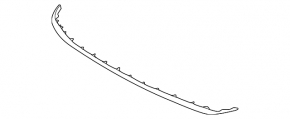 Hyundai Tucson 2022-2024 front bumper center trim, gray structure, painted black, broken, cracked
