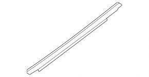 Molding door-glass central rear left Audi A3 8V 15-20 4d,5d black