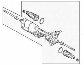 Audi A5 F5 17-24 electric steering rack without rods