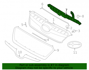 Subaru XV Crosstrek 13-17 Grille Bracket