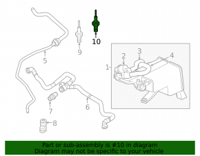 Lambda probe right second Porsche Cayenne 958 11-17 Hybrid