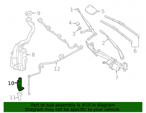 Mercedes CLA 45 20-23 windshield washer motor