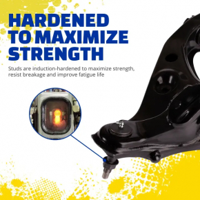 Lower control arm, front left rear, Mercedes C-class W205 300/350e 15-21 RWD, with silent block and ball joint