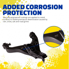 Lower control arm, front left rear, Mercedes C-class W205 300/350e 15-21 RWD, with silent block and ball joint