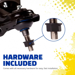 Lower control arm, front left rear, Mercedes C-class W205 300/350e 15-21 RWD, with silent block and ball joint