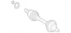 Front right half-shaft drive Mercedes W213 E 17-23 AWD
