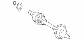 Front right half-shaft drive Mercedes W213 E 17-23 AWD