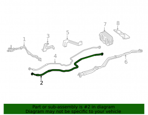 Mercedes Metris W447 16-23 rear air conditioning pipe