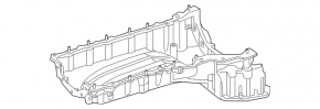 Oil pan for internal combustion engine Mercedes W167 GLE 350 450 20-23 3.0h M256 crack