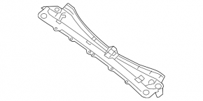 Metal wiper pan for Infiniti JX35 QX60 13-16