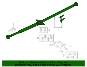 Ford Edge 16-18 2.0T AWD Driveshaft
