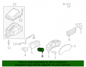 Ignition Start-Stop Button Mazda 6 13-17