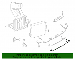 Lower Foot Tailgate Opening Sensor for Lincoln Corsair 20-26